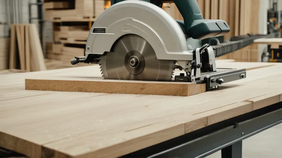 Panel being cut to size